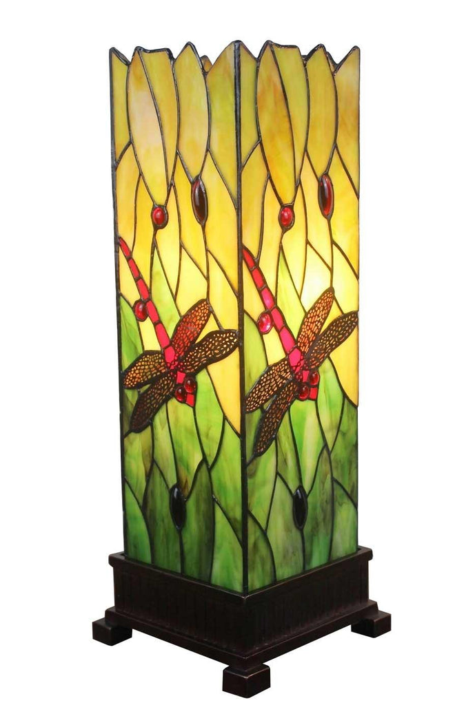 Tiffany Style 18-inch Dragonfly Table Lamp
