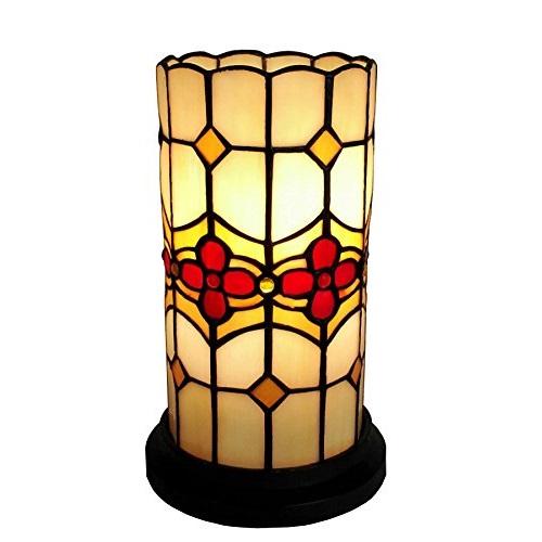 Tiffany Style Floral Mini Table Lamp 10 Inches Tall