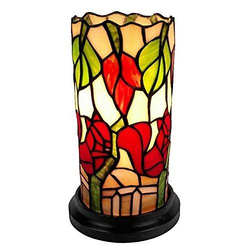 Tiffany Style Floral Mini Table Lamp 10 Inches Tall