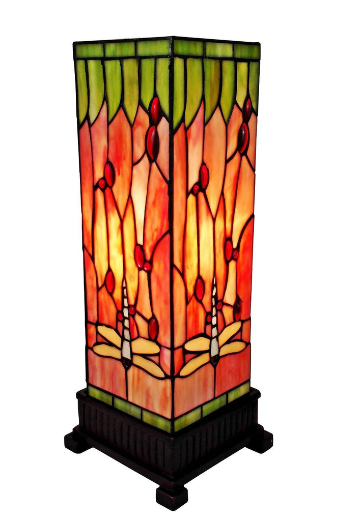 Tiffany Style 18-inch Dragonfly Table Lamp