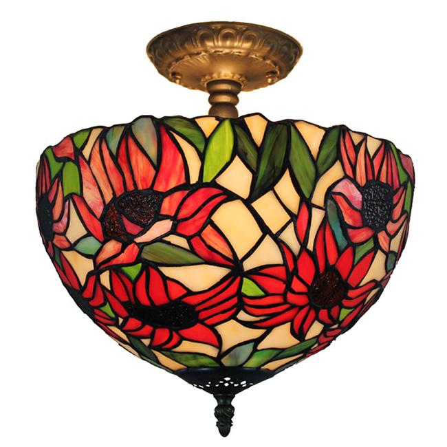 Tiffany Style Sunflower Ceiling Lamp