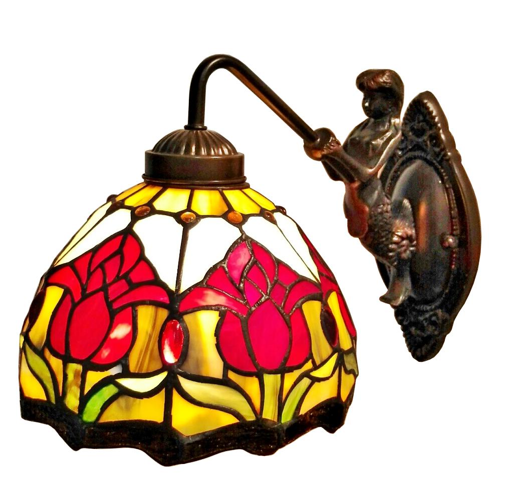 Tiffany Style Wall Lamp 8 In Wide