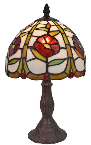 Tiffany Style  14.5-inch Floral Mini Table Lamp