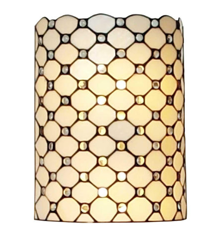 Tiffany Style Double-light Jeweled Wall Sconce Lamp
