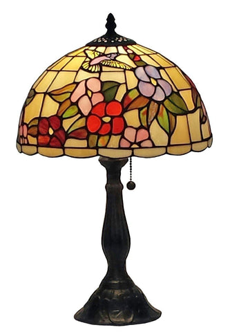 Tiffany Style Floral Table Lamp 19 In