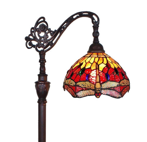 Tiffany Style Dragonfly Reading Floor Lamp 62 In