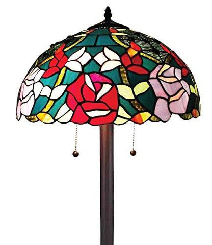 Tiffany Style Roses Floor Lamp 61 in