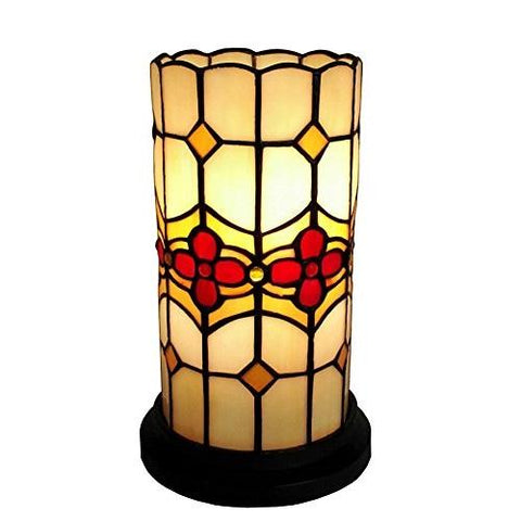 Tiffany Style Floral Mini Table Lamp 10 Inches Tall