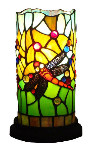 Dragonfly Tiffany Style Mini Table Lamp