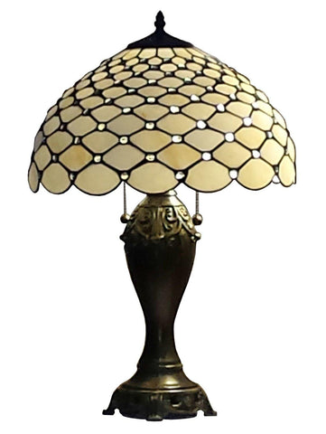 Tiffany Style Chandelle Table Lamp 25 Inches