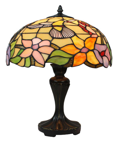 Tiffany Style Hummingbird Design 19-inch Table Lamp