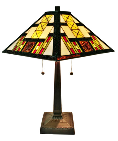 Tiffany Style Mission Table Lamp 21 In High