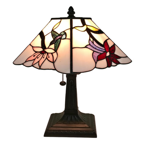Tiffany Style Mission Table Lamp 8 In Wide