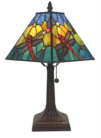 Tiffany Style  Dragonfly Table Lamp
